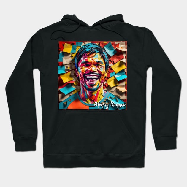 Manny Pacquiao // Paper Art Hoodie by Otmr Draws